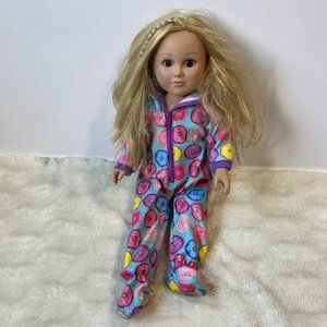 Cititoy Bright Skin Complexion Straight Brown Hair 21in Zipper Dress-Up Doll